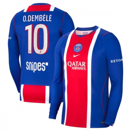 Paris Saint Germain O. Dembele 10 Thuisshirt 2026-27 Lange Mouw Paris Saint Germain O. Dembele 10 Thuisshirt 2026-27 Lange Mouw