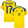 Zweden Gyokeres 17 Thuisshirt WK Voetbal 2026 Zweden Gyokeres 17 Thuisshirt WK Voetbal 2026