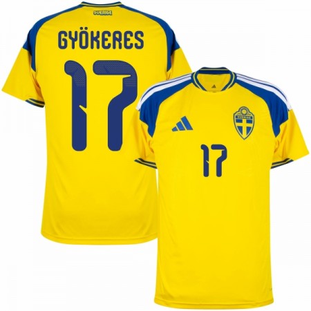 Zweden Gyokeres 17 Thuisshirt WK Voetbal 2026 Zweden Gyokeres 17 Thuisshirt WK Voetbal 2026
