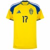 Zweden Gyokeres 17 Thuisshirt WK Voetbal 2026