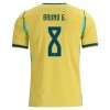 Brazilië Bruno Guimaraes 8 Thuisshirt WK Voetbal 2026 Brazilië Bruno Guimaraes 8 Thuisshirt WK Voetbal 2026