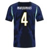 Brazilië Marquinhos 4 Uitshirt WK Voetbal 2026 Brazilië Marquinhos 4 Uitshirt WK Voetbal 2026