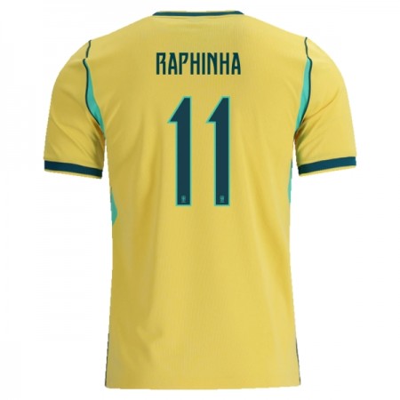 Brazilië Raphinha 11 Thuisshirt WK Voetbal 2026