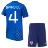 Kroatië Gvardiol 4 Kind Uittenue WK Voetbal 2026 Kroatië Gvardiol 4 Kind Uittenue WK Voetbal 2026