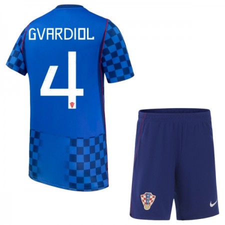 Kroatië Gvardiol 4 Kind Uittenue WK Voetbal 2026 Kroatië Gvardiol 4 Kind Uittenue WK Voetbal 2026