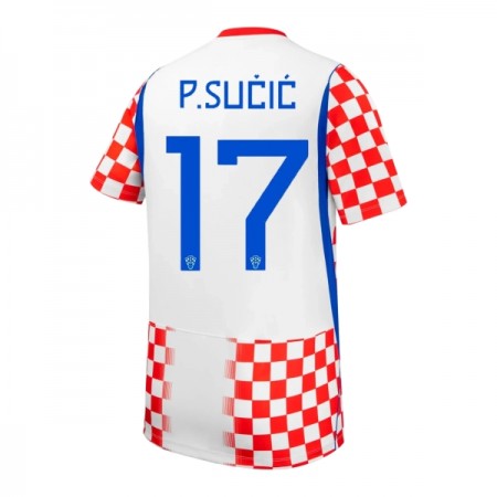 Kroatië P. Sucic 17 Thuisshirt WK Voetbal 2026 Kroatië P. Sucic 17 Thuisshirt WK Voetbal 2026