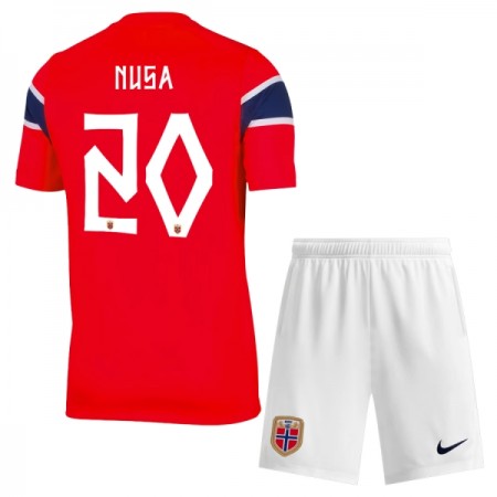 Noorwegen Nusa 20 Kind Thuistenue WK Voetbal 2026 Noorwegen Nusa 20 Kind Thuistenue WK Voetbal 2026