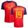 Spanje 2 Stars Lamine Yamal 19 Thuisshirt WK Voetbal 2026 Spanje 2 Stars Lamine Yamal 19 Thuisshirt WK Voetbal 2026
