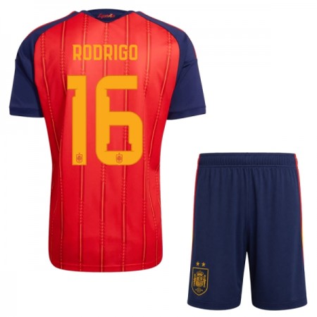 Spanje 2 Stars Rodrigo 16 Kind Thuistenue WK Voetbal 2026 Spanje 2 Stars Rodrigo 16 Kind Thuistenue WK Voetbal 2026