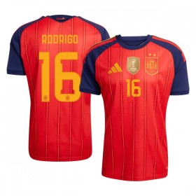 Spanje 2 Stars Rodrigo 16 Thuisshirt WK Voetbal 2026