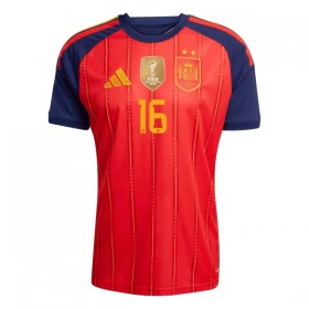Spanje 2 Stars Rodrigo 16 Thuisshirt WK Voetbal 2026