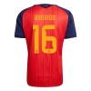Spanje 2 Stars Rodrigo 16 Thuisshirt WK Voetbal 2026