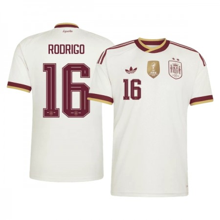 Spanje 2 Stars Rodrigo 16 Uitshirt WK Voetbal 2026 Spanje 2 Stars Rodrigo 16 Uitshirt WK Voetbal 2026