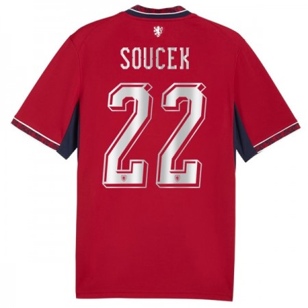 Tsjechië Soucek 22 Thuisshirt WK Voetbal 2026 Tsjechië Soucek 22 Thuisshirt WK Voetbal 2026