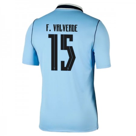 Uruguay Federico Valverde 15 Thuisshirt WK Voetbal 2026 Uruguay Federico Valverde 15 Thuisshirt WK Voetbal 2026