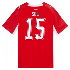 Zwitserland Djibril Sow 15 Thuisshirt WK Voetbal 2026