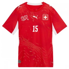 Zwitserland Djibril Sow 15 Thuisshirt WK Voetbal 2026