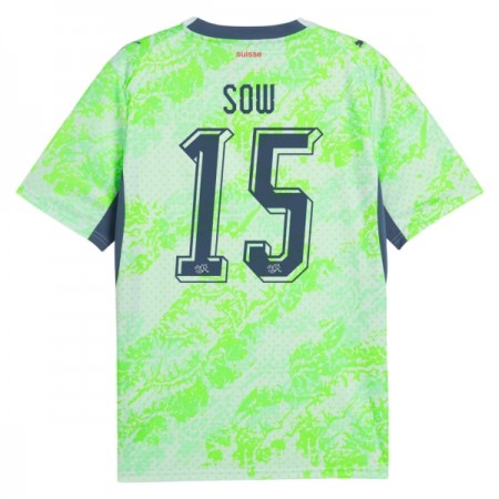 Zwitserland Djibril Sow 15 Uitshirt WK Voetbal 2026 Zwitserland Djibril Sow 15 Uitshirt WK Voetbal 2026
