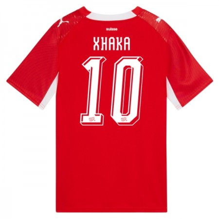 Zwitserland Granit Xhaka 10 Thuisshirt WK Voetbal 2026 Zwitserland Granit Xhaka 10 Thuisshirt WK Voetbal 2026