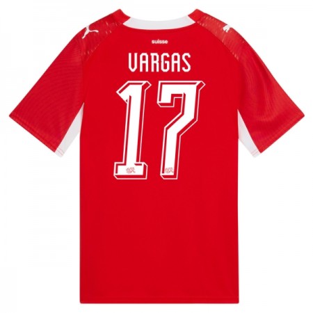 Zwitserland Vargas 17 Thuisshirt WK Voetbal 2026 Zwitserland Vargas 17 Thuisshirt WK Voetbal 2026