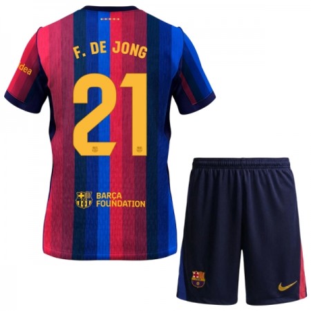 FC Barcelona Frenkie de Jong 21 Kind Thuistenue 2026-27 FC Barcelona Frenkie de Jong 21 Kind Thuistenue 2026-27