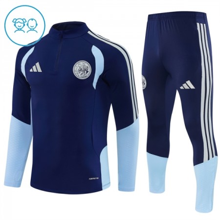 Ajax Kind Trainings Sweatshirt Pak 2026-27 Kwart-Zip Blauwe Ajax Kind Trainings Sweatshirt Pak 2026-27 Kwart-Zip Blauwe