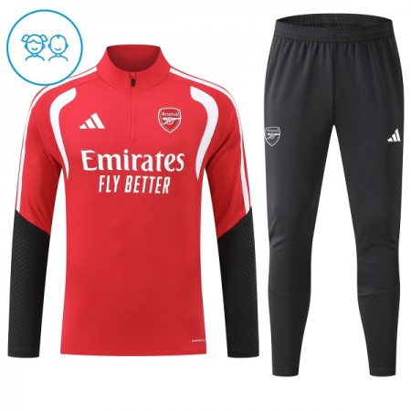 Arsenal Kind Trainings Sweatshirt Pak 2026-27 Kwart-Zip Rode Arsenal Kind Trainings Sweatshirt Pak 2026-27 Kwart-Zip Rode