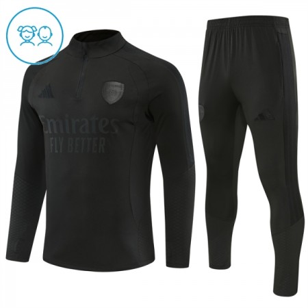 Arsenal Kind Trainings Sweatshirt Pak 2026-27 Kwart-Zip Zwarte