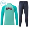Barcelona Kind Trainings Sweatshirt Pak 2026-27 Kwart-Zip Groene