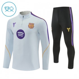 Barcelona Kind Trainings Sweatshirt Pak 2026-27 Kwart-Zip Witte