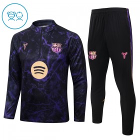 Barcelona Kind Trainings Sweatshirt Pak 2026-27 Kwart-Zip Zwarte