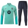 Barcelona Trainings Sweatshirt Pak 2026-27 Kwart-Zip Groene Barcelona Trainings Sweatshirt Pak 2026-27 Kwart-Zip Groene