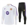 Barcelona Trainings Sweatshirt Pak 2026-27 Kwart-Zip Witte Barcelona Trainings Sweatshirt Pak 2026-27 Kwart-Zip Witte