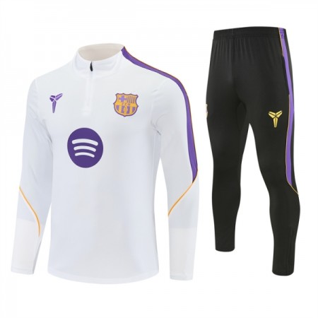 Barcelona Trainings Sweatshirt Pak 2026-27 Kwart-Zip Witte Barcelona Trainings Sweatshirt Pak 2026-27 Kwart-Zip Witte