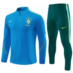 Brazilië Trainings Sweatshirt Pak 2026-27 Kwart-Zip Blauwe