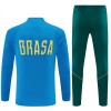 Brazilië Trainings Sweatshirt Pak 2026-27 Kwart-Zip Blauwe