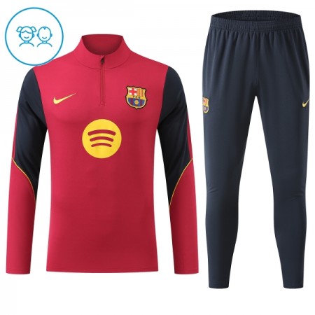 FC Barcelona Kind Trainings Sweatshirt Pak 2026-27 Kwart-Zip Rode FC Barcelona Kind Trainings Sweatshirt Pak 2026-27 Kwart-Zip Rode