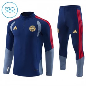 FC Bayern München Kind Trainings Sweatshirt Pak 2026-27 Kwart-Zip Blauwe