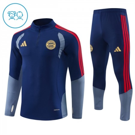 FC Bayern München Kind Trainings Sweatshirt Pak 2026-27 Kwart-Zip Blauwe FC Bayern München Kind Trainings Sweatshirt Pak 2026-27 Kwart-Zip Blauwe