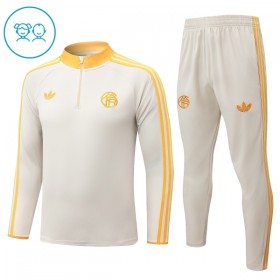 FC Bayern München Kind Trainings Sweatshirt Pak 2026-27 Kwart-Zip Witte