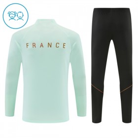 Frankrijk Kind Trainings Sweatshirt Pak 2026-27 Kwart-Zip Witte