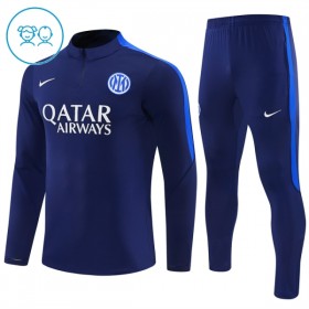 Inter Milan Kind Trainings Sweatshirt Pak 2026-27 Kwart-Zip Blauwe