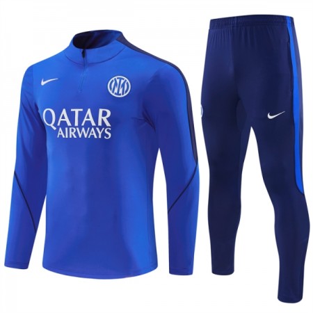 Inter Milan Trainings Sweatshirt Pak 2026-27 Kwart-Zip Blauwe Inter Milan Trainings Sweatshirt Pak 2026-27 Kwart-Zip Blauwe