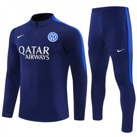 Inter Milan Trainings Sweatshirt Pak 2026-27 Kwart-Zip Blauwe Inter Milan Trainings Sweatshirt Pak 2026-27 Kwart-Zip Blauwe