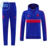 Manchester United Hoodie Kind Trainings Sweatshirt Pak 2026-27 Blauwe