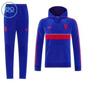 Manchester United Hoodie Kind Trainings Sweatshirt Pak 2026-27 Blauwe