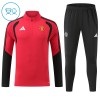 Manchester United Kind Trainings Sweatshirt Pak 2026-27 Kwart-Zip Rode