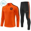 Nederland Kind Trainings Sweatshirt Pak 2026-27 Kwart-Zip Oranje