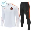 Nederland Kind Trainings Sweatshirt Pak 2026-27 Kwart-Zip Witte Nederland Kind Trainings Sweatshirt Pak 2026-27 Kwart-Zip Witte