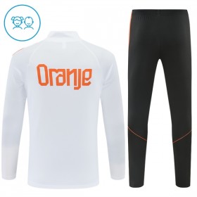 Nederland Kind Trainings Sweatshirt Pak 2026-27 Kwart-Zip Witte